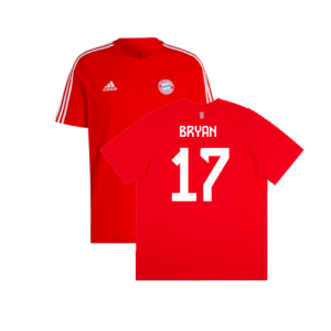2023-2024 Bayern Munich DNA Tee (Red) (Bryan 17) 2023-2024 Bayern Munich DNA Tee (Red) (Bryan 17)