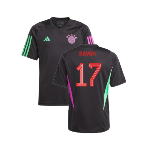 2023-2024 Bayern Munich Training Shirt (Black) - Kids (Bryan 17)