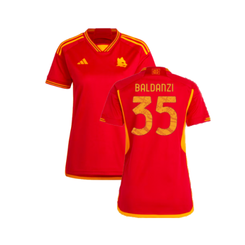 2023-2024 Roma Home Shirt (Ladies) (Baldanzi 35)