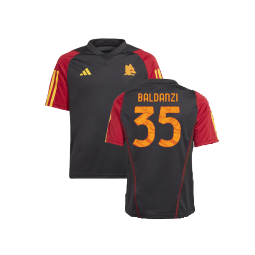 2023-2024 Roma Training Jersey (Black) - Kids (Baldanzi 35)