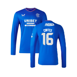 2023-2024 Rangers Long Sleeve Home Shirt (Cortes 16) 2023-2024 Rangers Long Sleeve Home Shirt (Cortes 16)