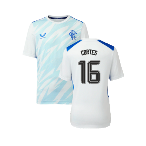 2023-2024 Rangers Players Match Day Home Tee (White) - Kids (Cortes 16)