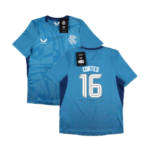 2023-2024 Rangers Players Training Tee (Deep Water) - Kids (Cortes 16)