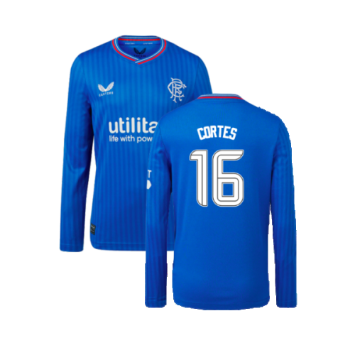 2023-2024 Rangers Long Sleeve Home Shirt (Kids) (Cortes 16)