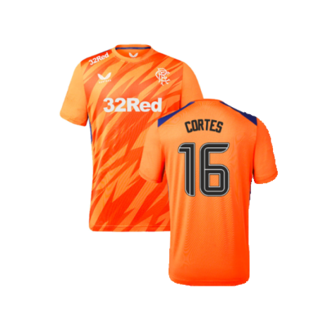 2023-2024 Rangers Players Third Match Day Tee (Orange) (Cortes 16)