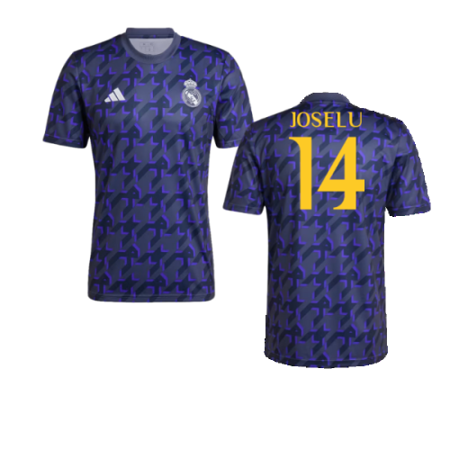 2023-2024 Real Madrid Pre-Match Shirt (Shadow Navy) (Joselu 14)