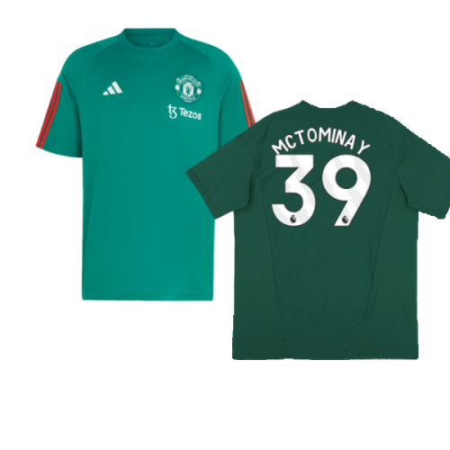 2023-2024 Man Utd Training Tee (Green) (McTominay 39)