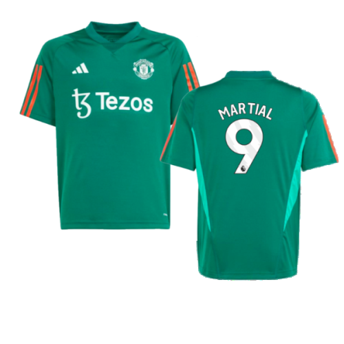 2023-2024 Man Utd Training Shirt (Green) - Kids (Martial 9)