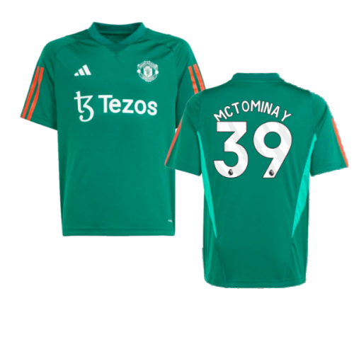 2023-2024 Man Utd Training Shirt (Green) - Kids (McTominay 39)