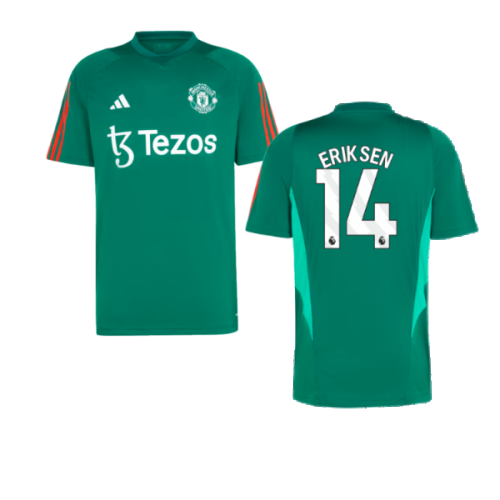 2023-2024 Man Utd Training Shirt (Green) (Eriksen 14)