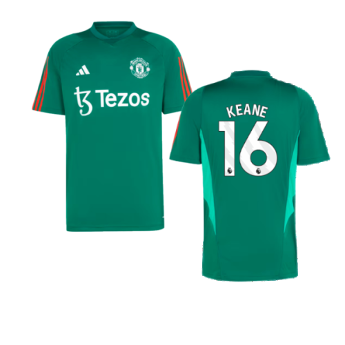 2023-2024 Man Utd Training Shirt (Green) (Keane 16)