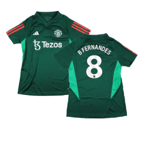 2023-2024 Man Utd Training Shirt (Green) - Ladies (B Fernandes 8) 2023-2024 Man Utd Training Shirt (Green) - Ladies (B Fernandes 8)