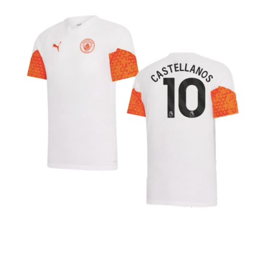 2023-2024 Man City Training Jersey (Marble) - Kids (Castellanos 10)
