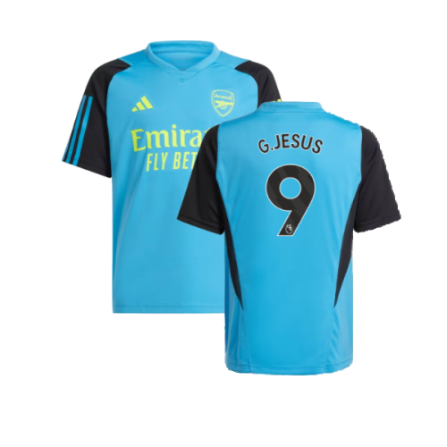 2023-2024 Arsenal Training Jersey (Pulse Blue) - Kids (G.Jesus 9)