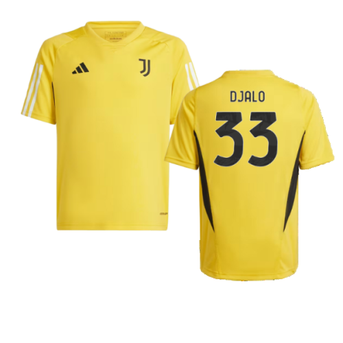 2023-2024 Juventus Training Shirt (Bold Gold) - Kids (Djalo 33)