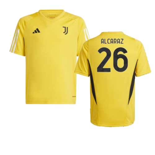 2023-2024 Juventus Training Shirt (Bold Gold) - Kids (Alcaraz 26)