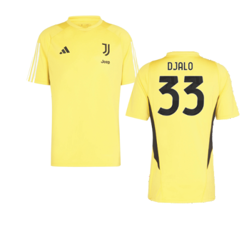 2023-2024 Juventus Training Shirt (Bold Gold) (Djalo 33)