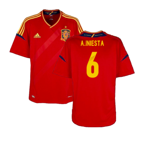 2012-2013 Spain Home Shirt (A.Iniesta 6)