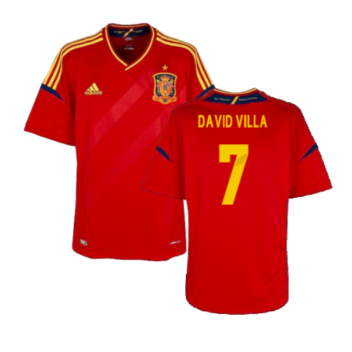 2012-2013 Spain Home Shirt (David Villa 7)