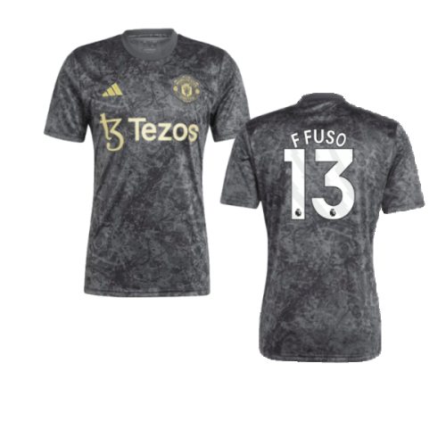 2023-2024 Man Utd Pre-Match Shirt (Black) (F Fuso 13)