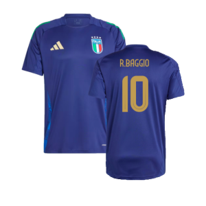 2024-2025 Italy Training Jersey (Navy) (R.BAGGIO 10)