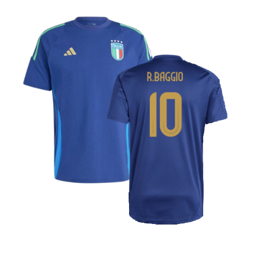 2024-2025 Italy Training Tee (Navy) (R.BAGGIO 10)