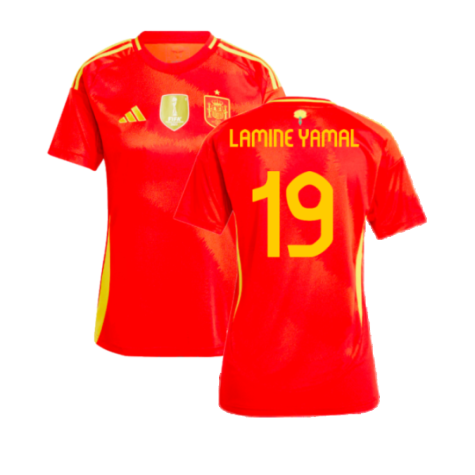 2024-2025 Spain Home Shirt (Ladies) (Lamine Yamal 19)