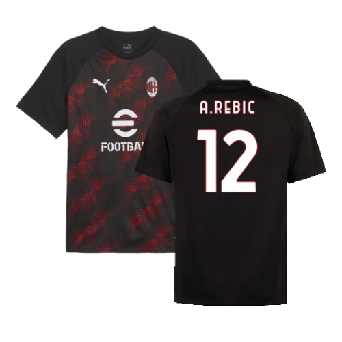 2023-2024 AC Milan Training Jersey (Grey) (A.Rebic 12)