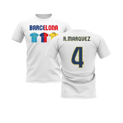 Barcelona 2008-2009 Retro Shirt T-shirt (Navy) (R.Marquez 4)