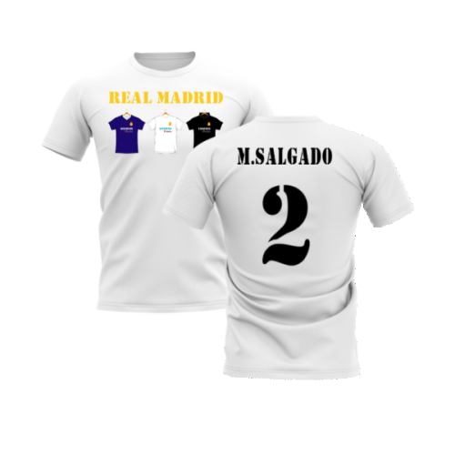 Real Madrid 2002-2003 Retro Shirt T-shirt - Text (White) (M.Salgado 2)