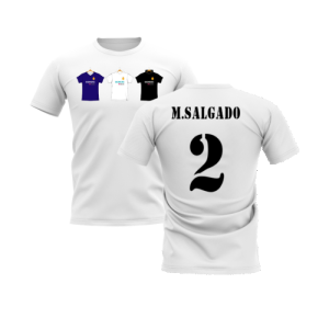 Real Madrid 2002-2003 Retro Shirt T-shirt (White) (M.Salgado 2)