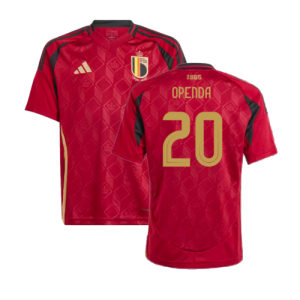 2024-2025 Belgium Home Shirt (Kids) (Openda 20)