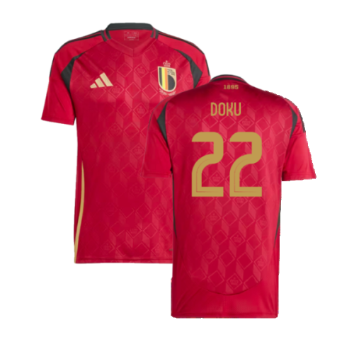 2024-2025 Belgium Home Shirt (Doku 22)