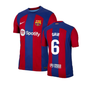 2023-2024 Barcelona Authentic Home Shirt (Gavi 6) 2023-2024 Barcelona Authentic Home Shirt (Gavi 6)