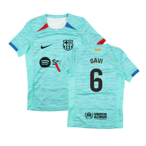 2023-2024 Barcelona Third Shirt (Kids) (Gavi 6)