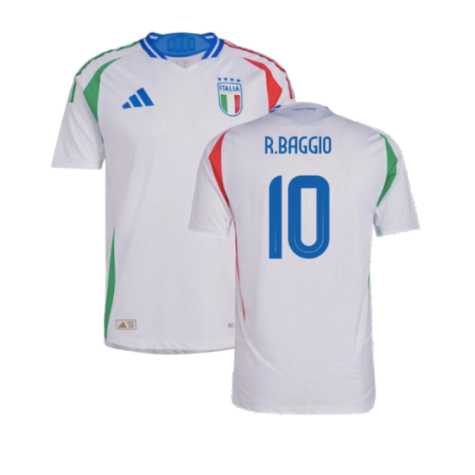 2024-2025 Italy Authentic Away Shirt (R.BAGGIO 10)