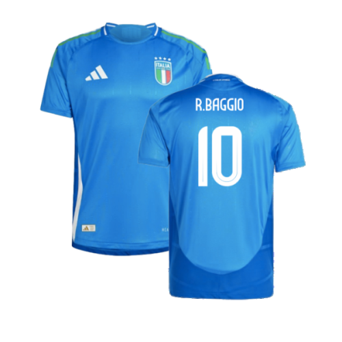 2024-2025 Italy Authentic Home Shirt (R.BAGGIO 10)