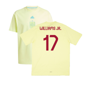 2024-2025 Spain Travel Tee (Yellow) (Williams JR. 17)