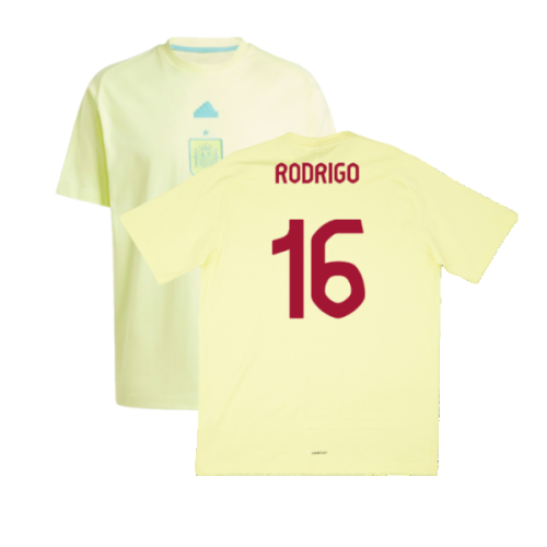 2024-2025 Spain Travel Tee (Yellow) (Rodrigo 16)