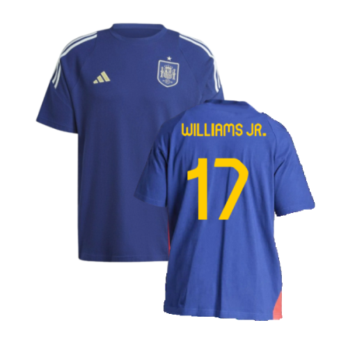 2024-2025 Spain Training Tee (Blue) (Williams JR. 17)