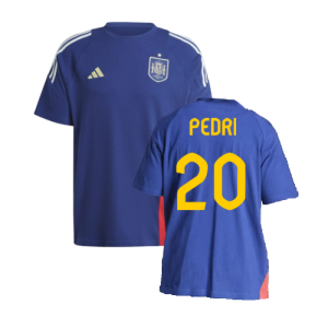 2024-2025 Spain Training Tee (Blue) (Pedri 20)