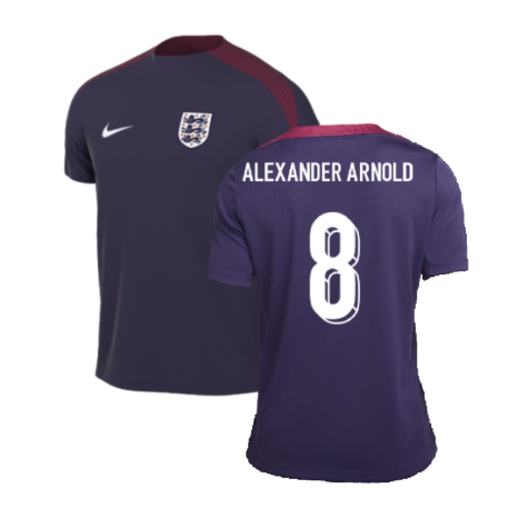 2024-2025 England Strike Training Shirt (Purple Ink) (Alexander Arnold 8)