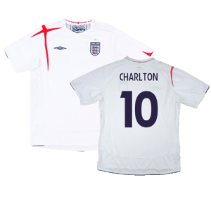 England 2005-07 Home Shirt (XL) (Excellent) (Charlton 10)