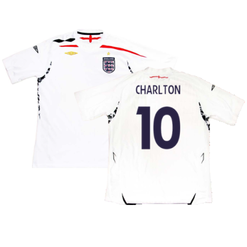 England 2007-09 Home Shirt (XL) (Excellent) (Charlton 10)