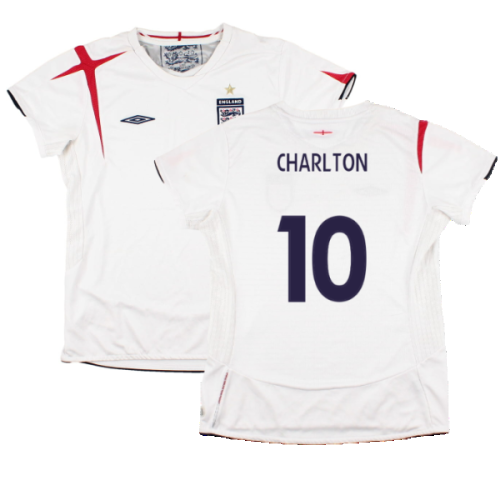 England 2005-07 Home Shirt (Womens 12) (Good) (Charlton 10)