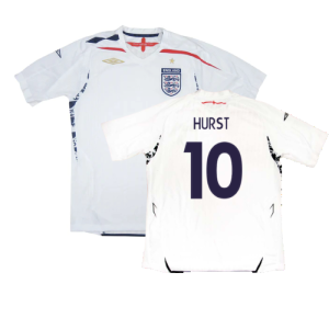 England 2007-09 Home Shirt (XL) (Fair) (Hurst 10)