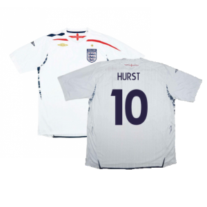 England 2007-09 Home Shirt (S) (Fair) (Hurst 10)