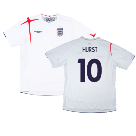 England 2005-07 Home Shirt (L) (Very Good) (Hurst 10)