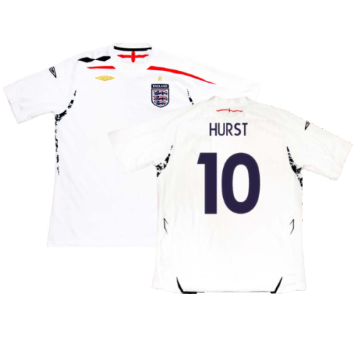 England 2007-09 Home Shirt (M) (Fair) (Hurst 10)