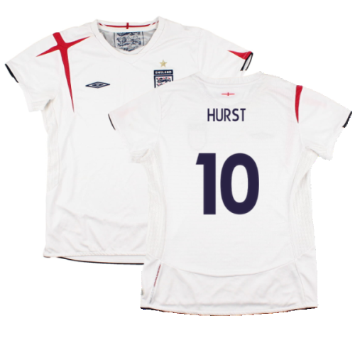 England 2005-07 Home Shirt (Womens 12) (Good) (Hurst 10)